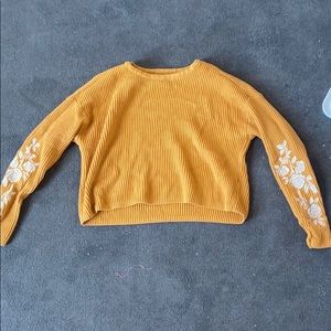 Sweater with floral detail